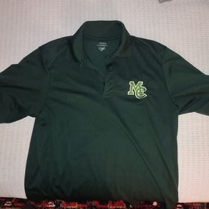 Forest Green Midland College Performance Fabric Polo